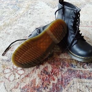Dr. Martens Black and Brown Kids Boots